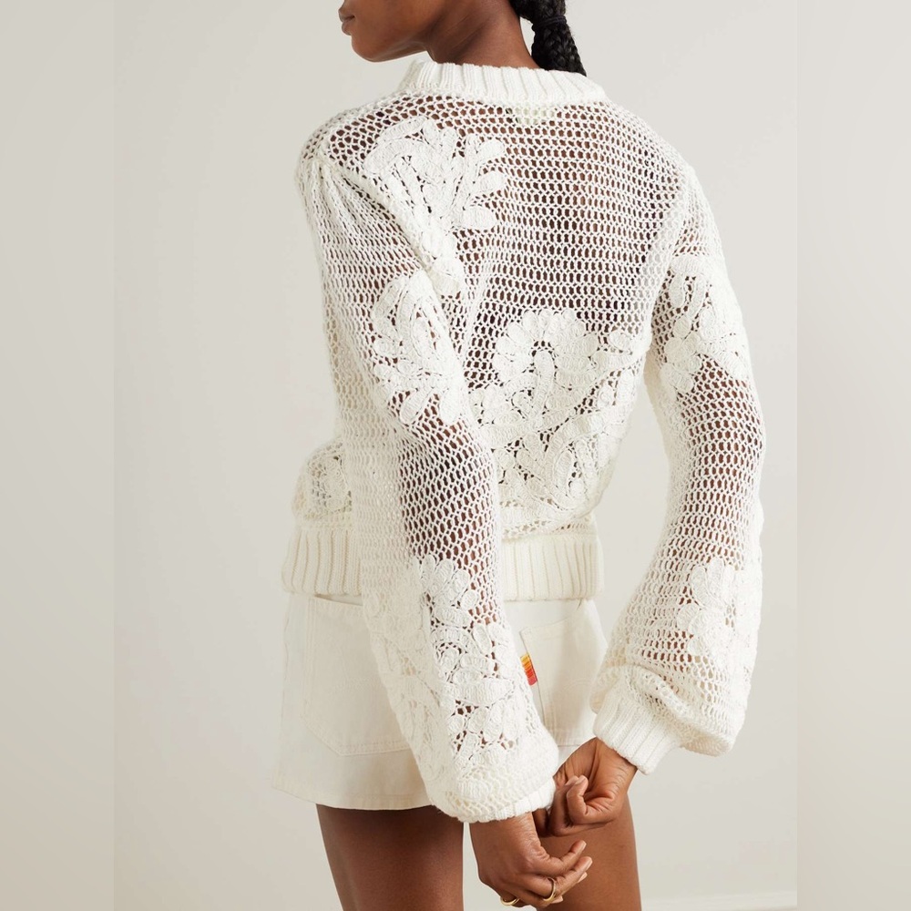 FARM Rio White Sweater - Picture 2 of 16